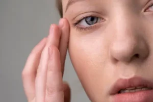 Zbliżenie na twarz kobiety